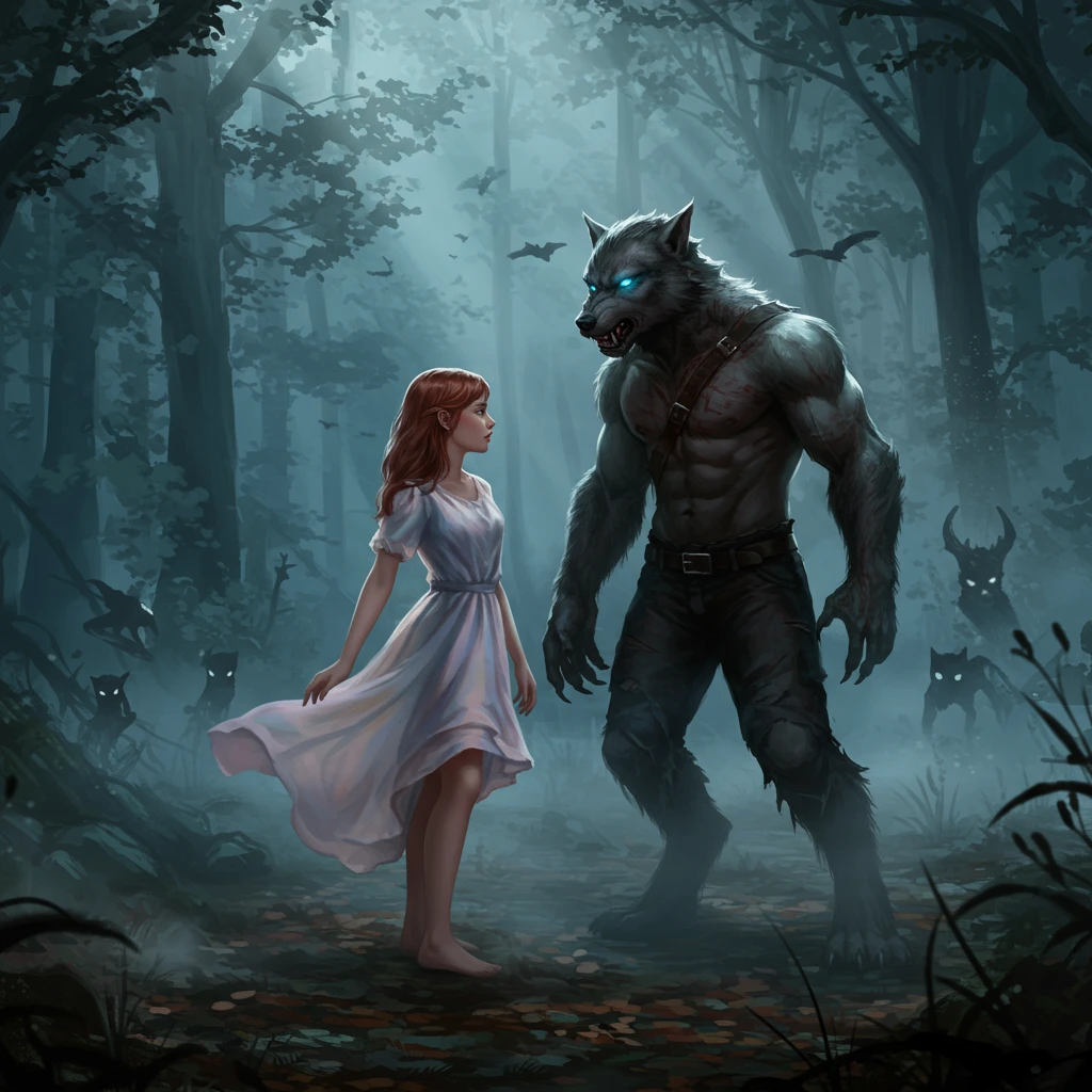Werewolf erstellt auf Craiyon