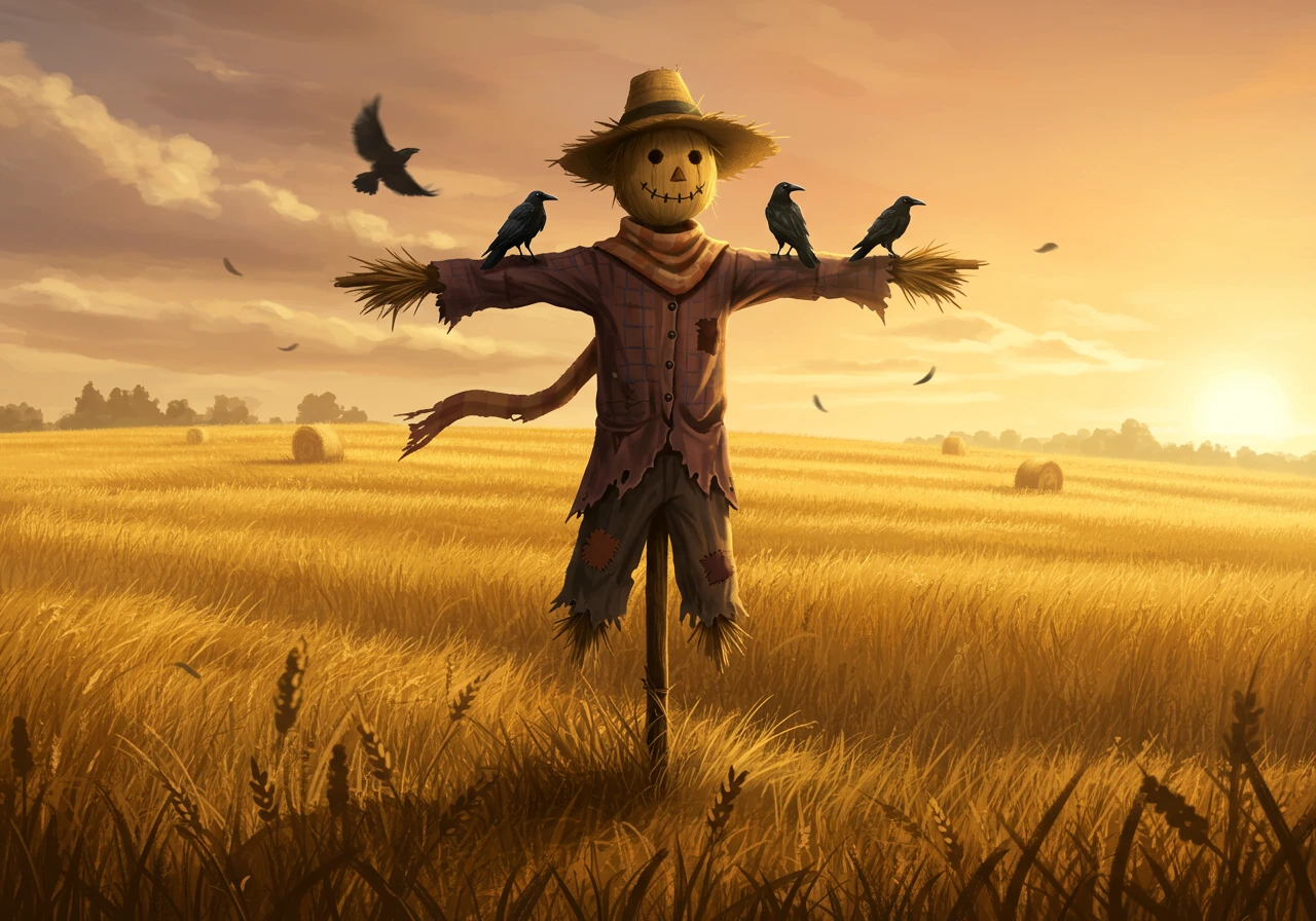 Scarecrow creado en Craiyon