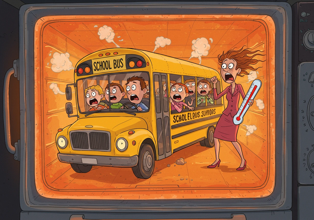 School bus créé sur Craiyon