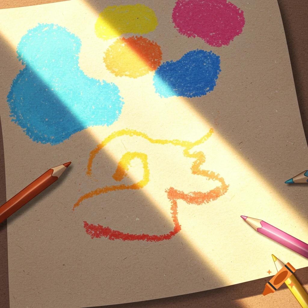 Colorful Drawing Made With Colored Pencils created on Craiyon, image size:1024x1024