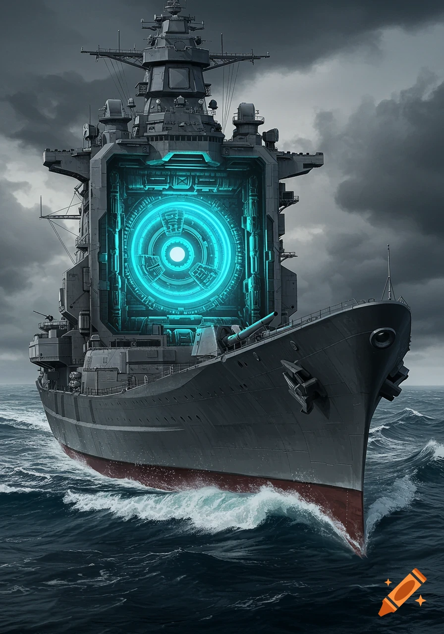 Yu Gi Oh! Ship Machine Card created on Craiyon, image size:896x1280