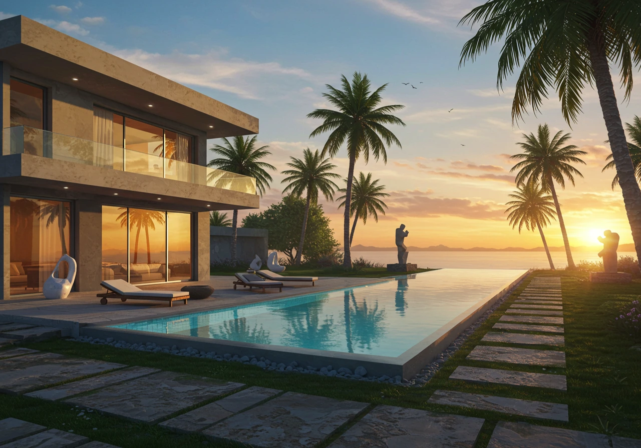 Tropical landscape creado en Craiyon