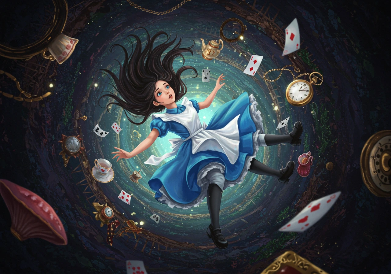 Alice in wonderland creado en Craiyon