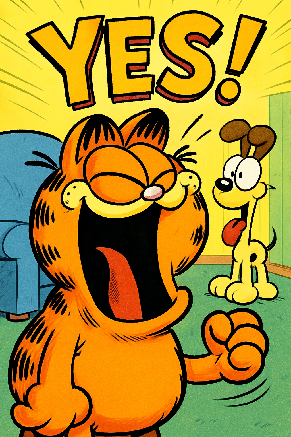 Garfield creado en Craiyon