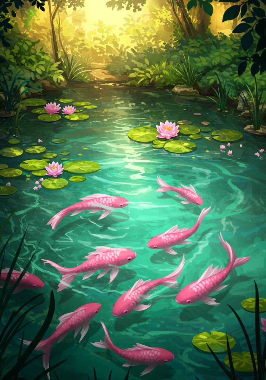 Aquatic life criado no Craiyon