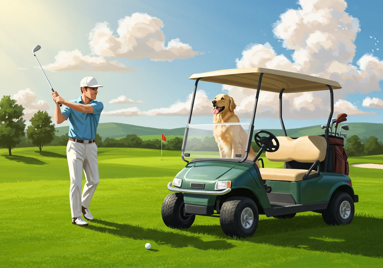 Golf créé sur Craiyon