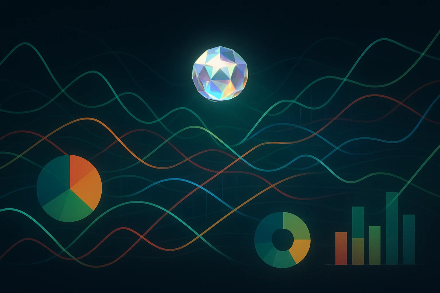 Data visualization creado en Craiyon