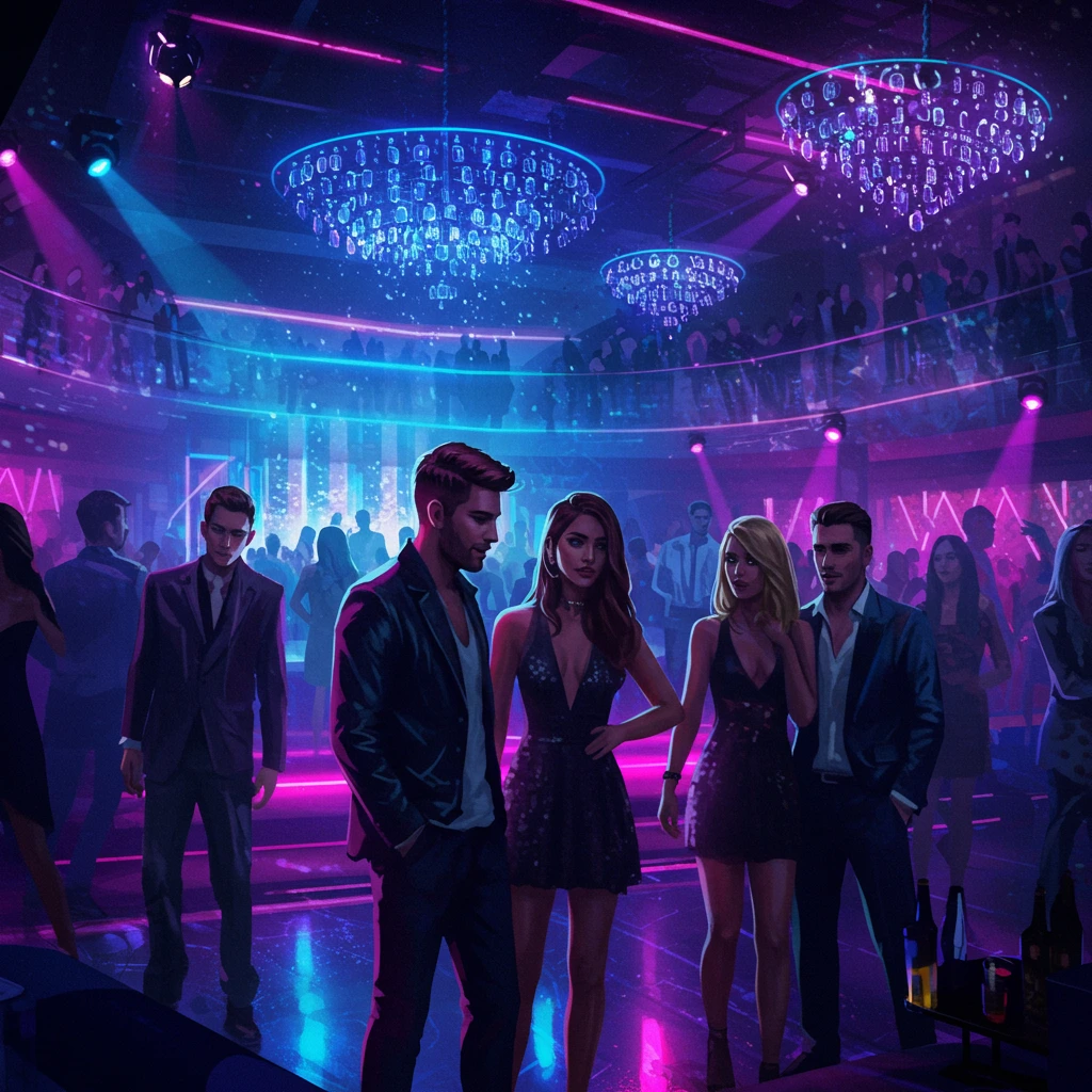 Nightclub erstellt auf Craiyon