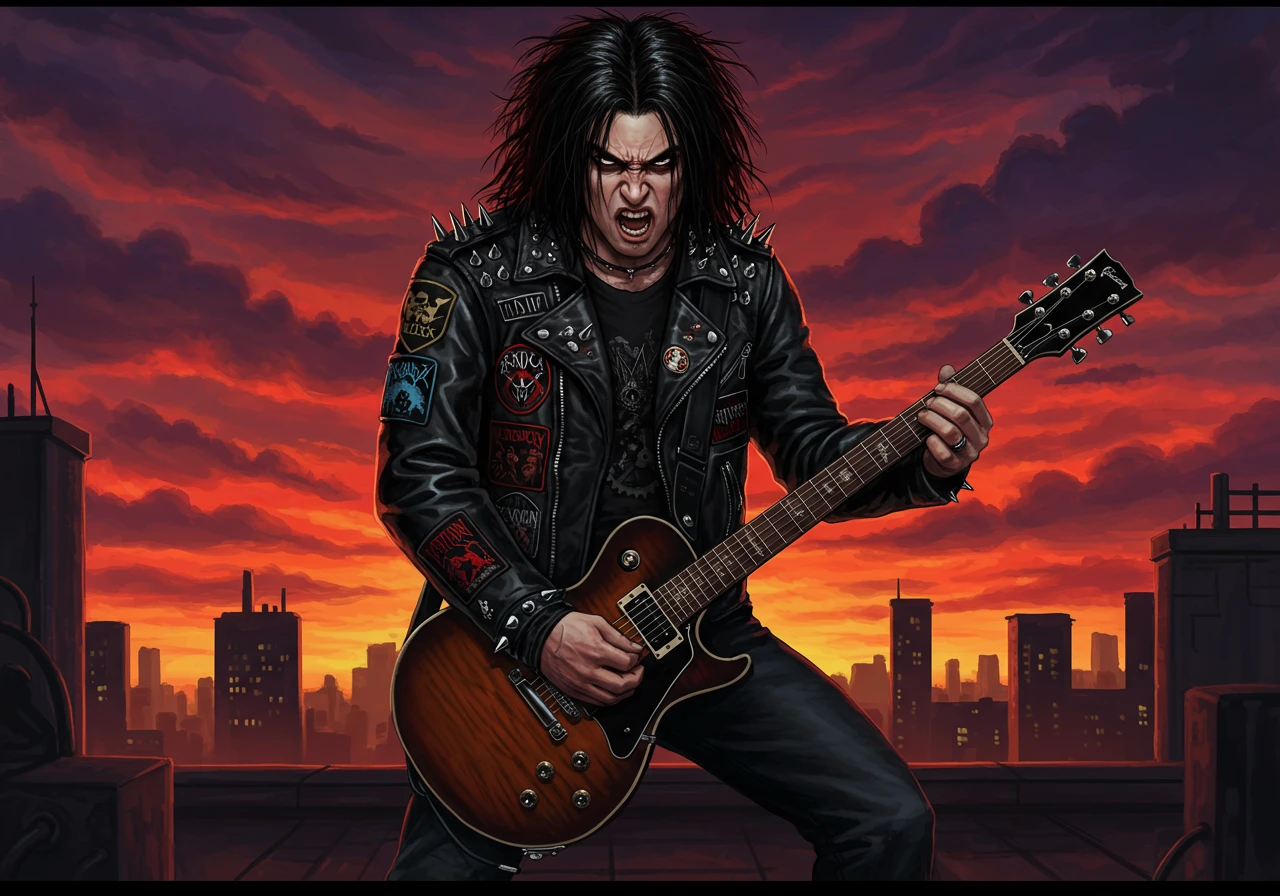 Heavy metal creado en Craiyon