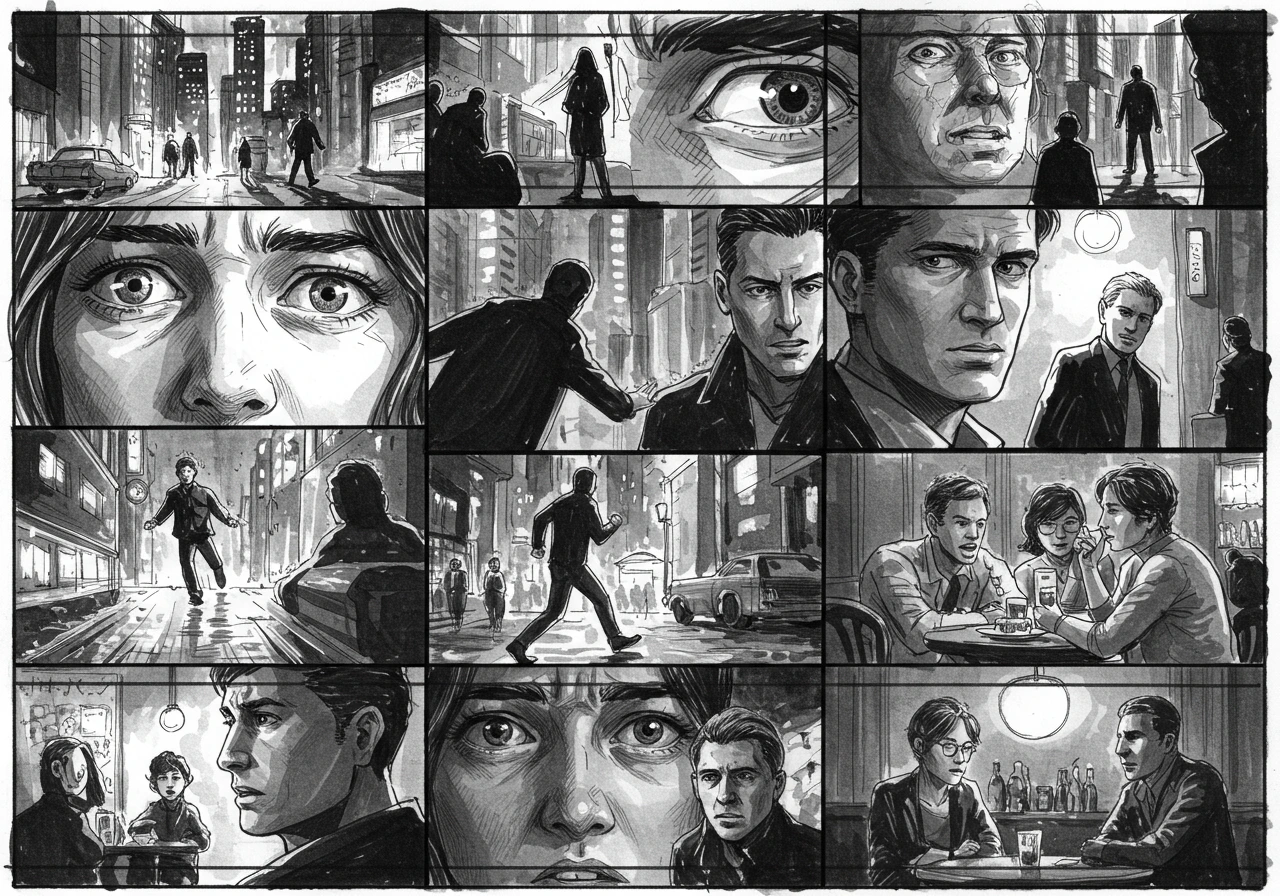 Storyboard creado en Craiyon