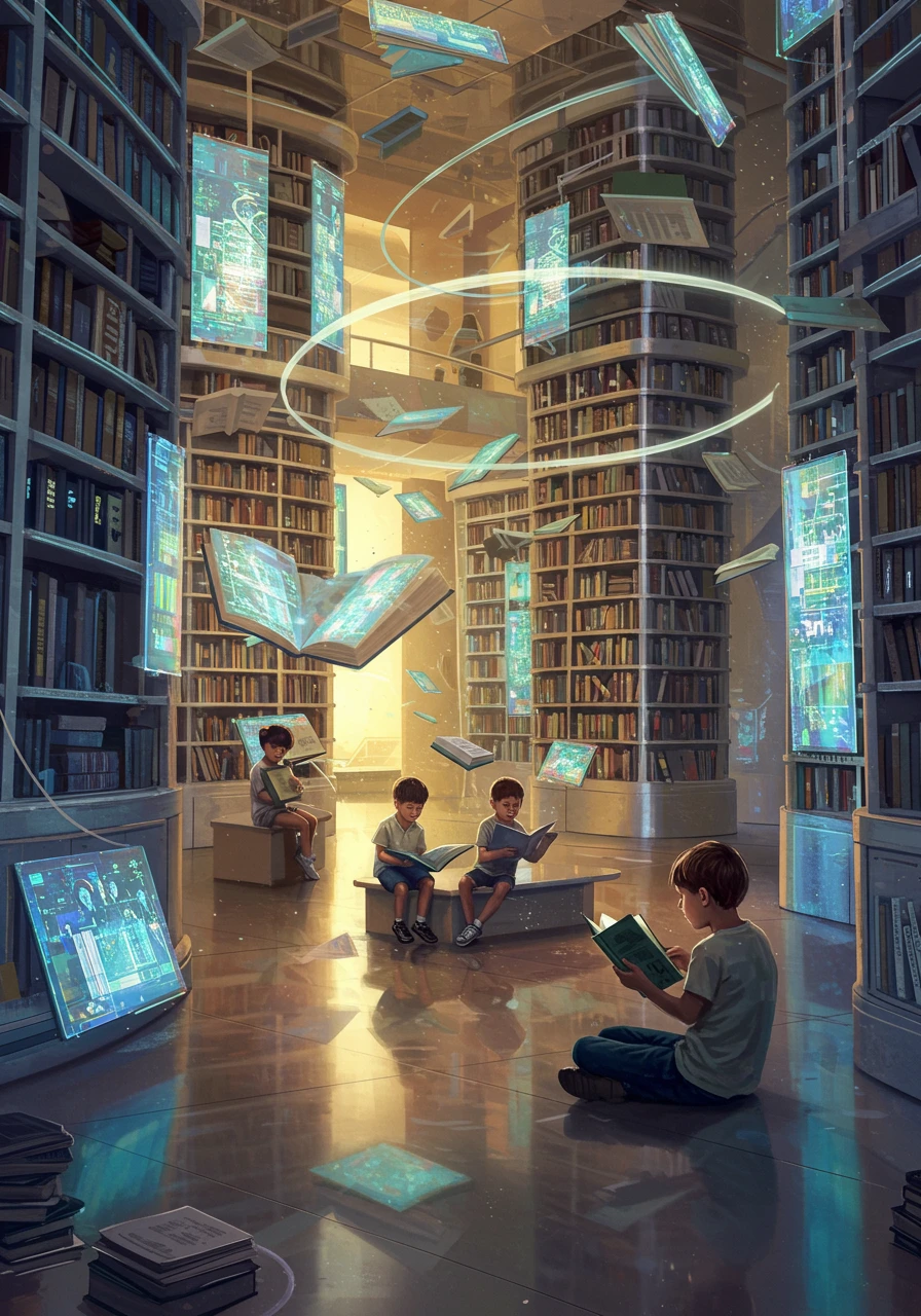 Library erstellt auf Craiyon