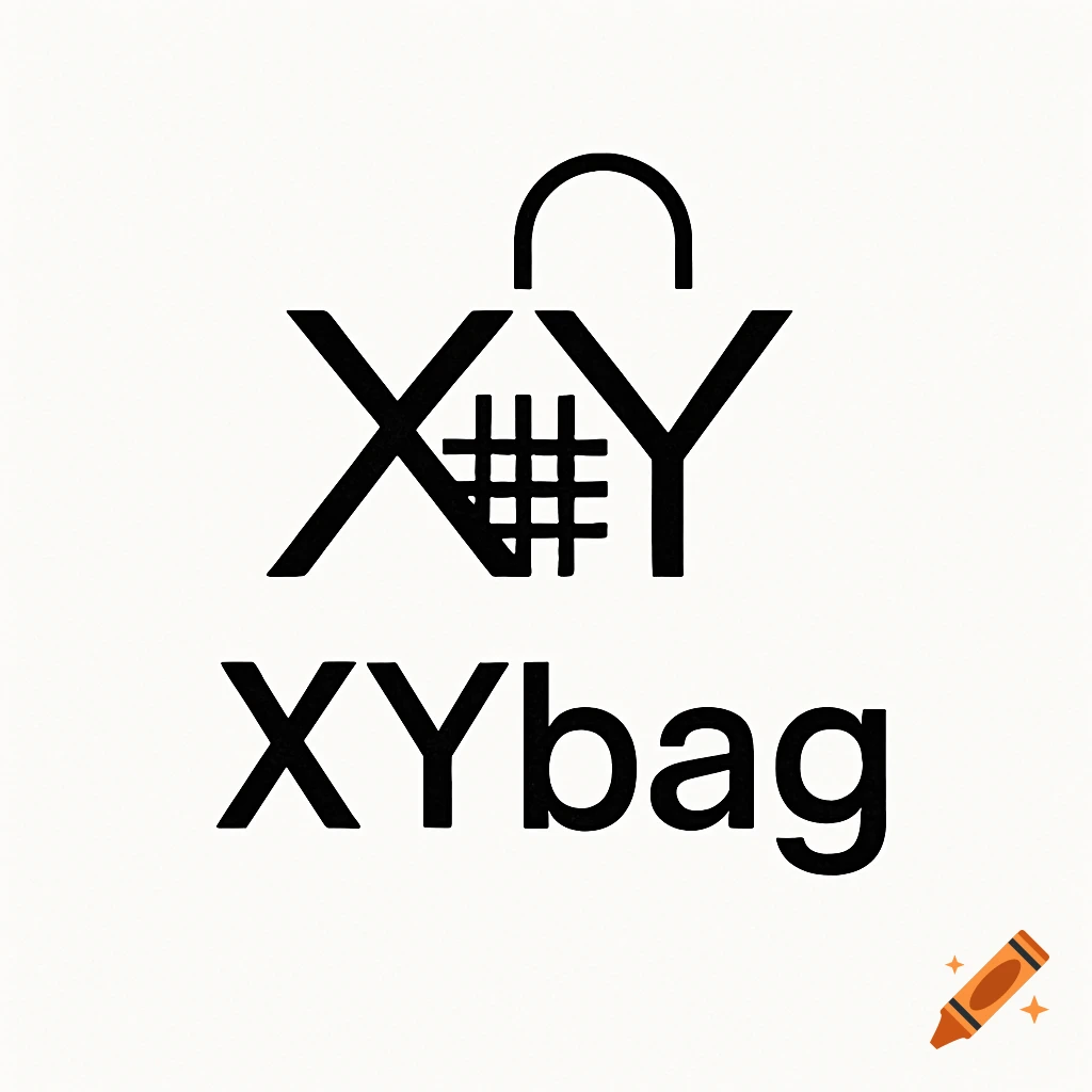 Minimalist black logo for 'XYbag' with stylized 'XY' forming a shopping bag icon above the word 'XYbag' on a white background.