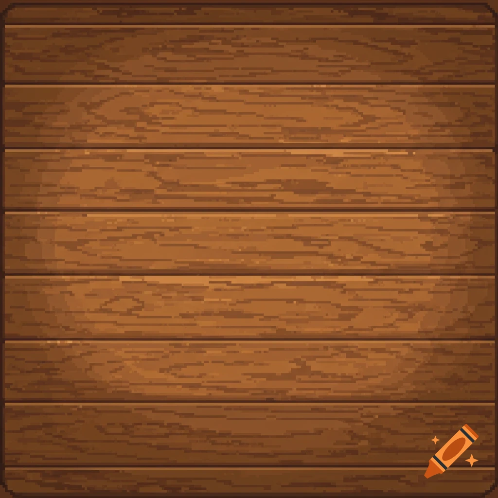Pixel art top-down view of a wooden surface made of horizontal planks.