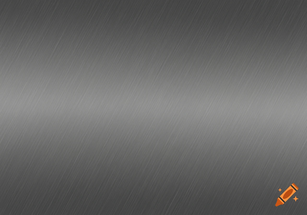 Brushed dark gray aluminum sheet texture with diagonal lines and a horizontal light reflection.