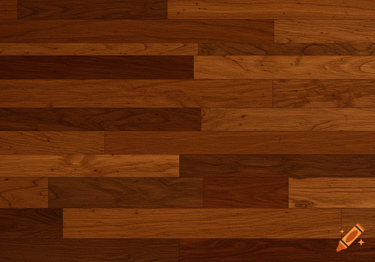 A seamless pattern of varying shades of brown wooden planks arranged in a staggered pattern.