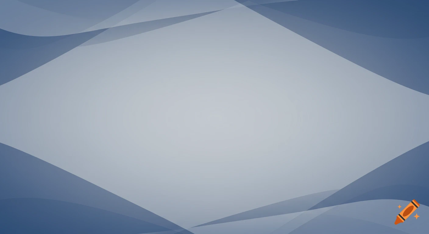 Minimalist blue and gray abstract background with flowing curved shapes and a lighter center.