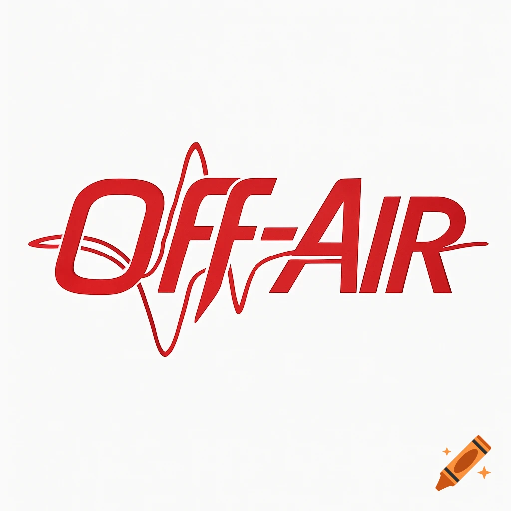 Red 'OFF-AIR' logo with a waveform symbol on a white background.