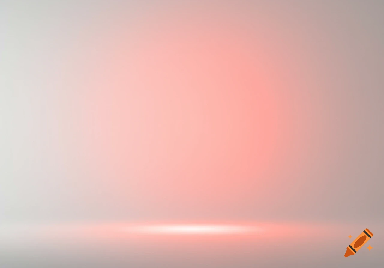 A soft gradient background transitioning from light gray to pale pink, with a bright red glowing line at the bottom.
