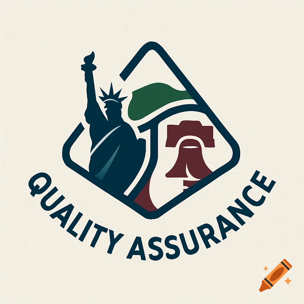 A logo featuring the Statue of Liberty and the Liberty Bell within a stylized shield, with "QUALITY ASSURANCE" text below.