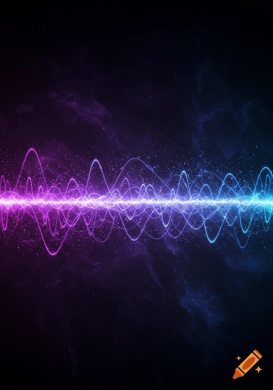 Abstract visualization of glowing purple and blue brain waves, resembling neural connections on a dark background.