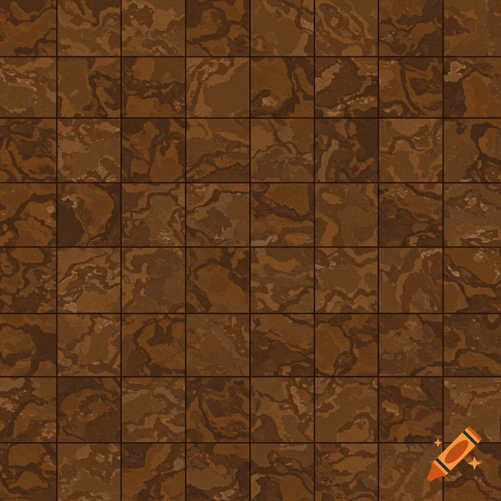 A seamless pattern of brown, textured square tiles resembling mud or a Minecraft block.