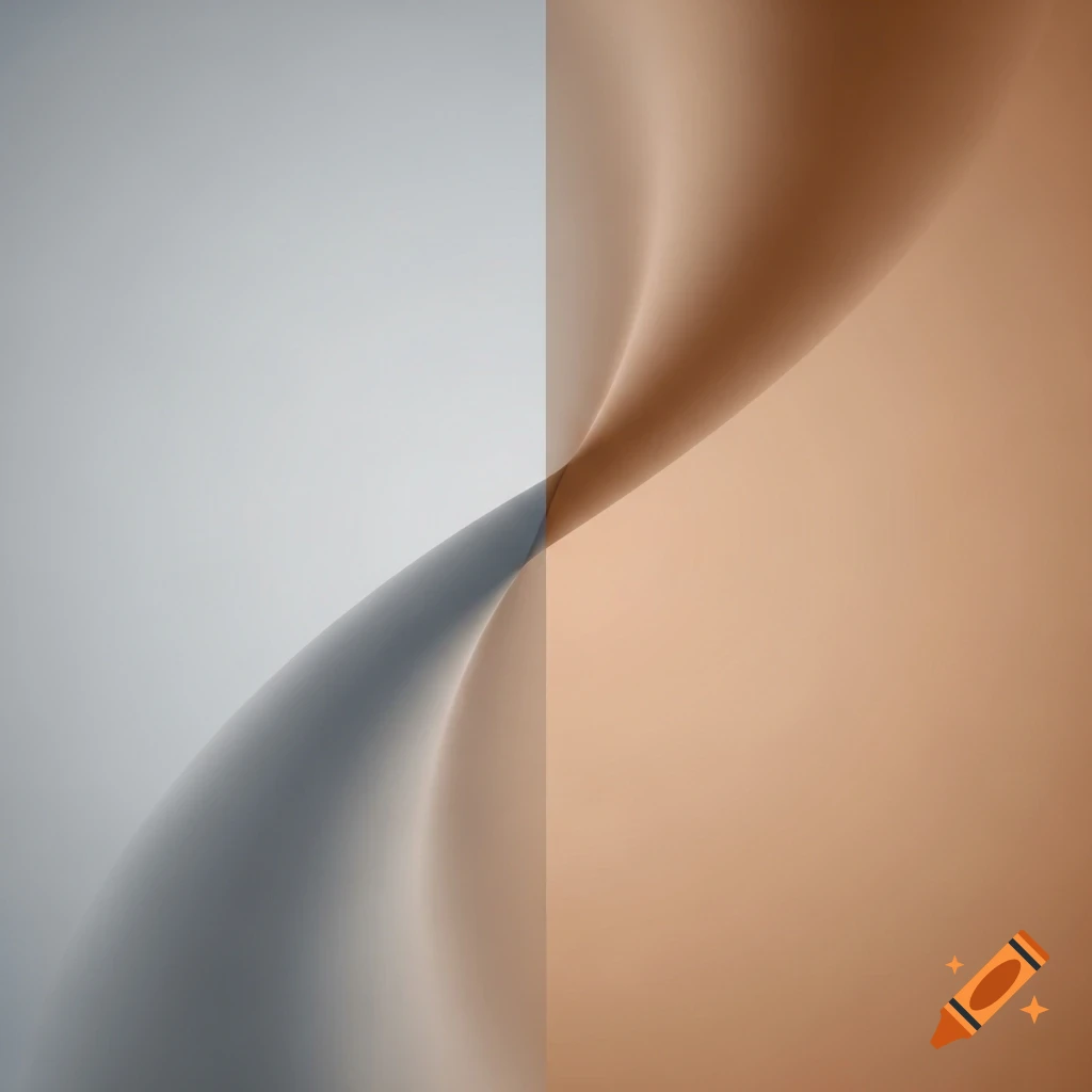 Abstract background with a light gray left side and a light brown right side, blended by soft, swirling curves.