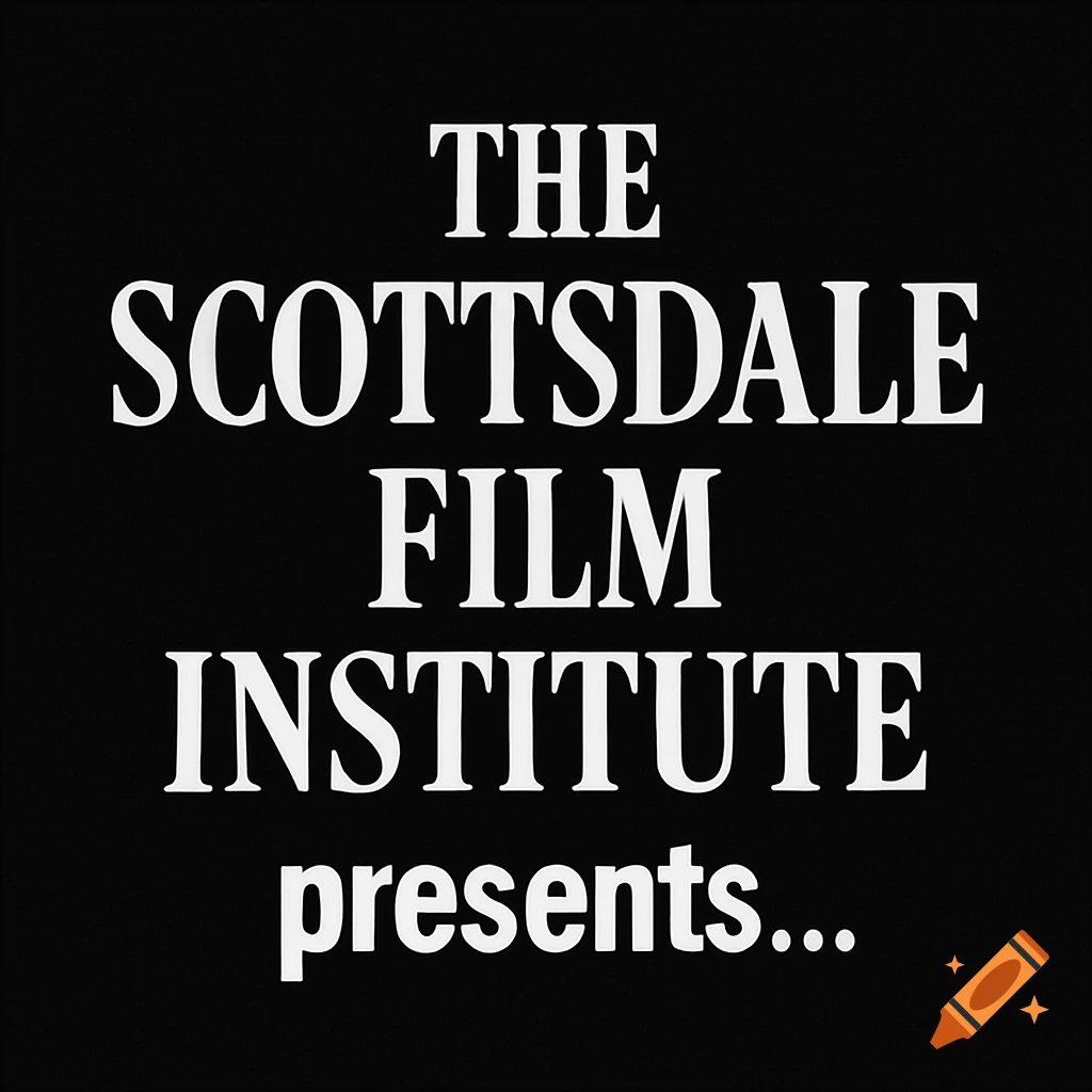 White text on a black background reads: "THE SCOTTSDALE FILM INSTITUTE presents..."