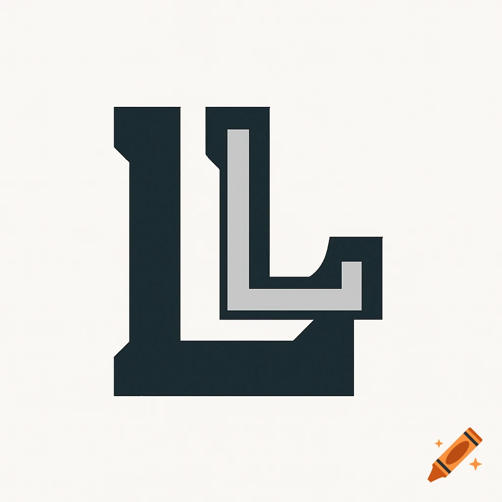 A stylized logo featuring two intertwined 'L' letters, one dark grey and one light grey, on a white background.
