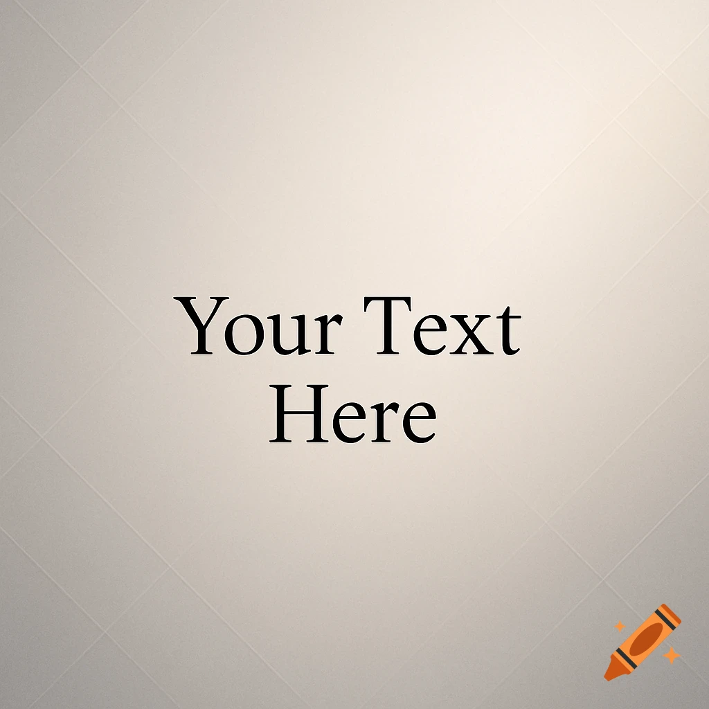 Light beige background with subtle diagonal pattern and the black text 'Your Text Here' centered.
