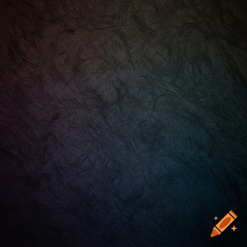 Dark gradient background with a rough, burlap-like texture, shifting from reddish-brown to blue-green.
