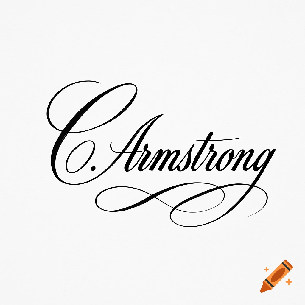 A black and white handwritten signature in a classic cursive style for 'C. Armstrong'.