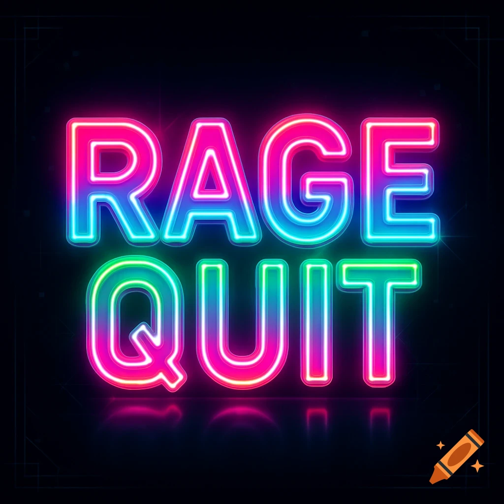 Vibrant neon pink, blue, and green letters spell 