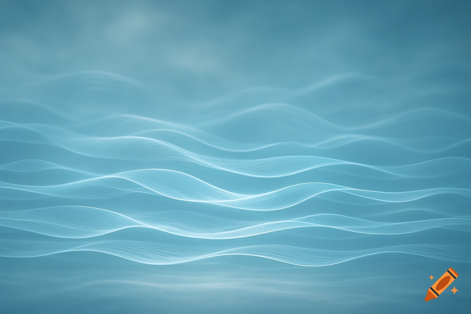 Abstract light blue wavy lines creating a serene, ethereal pattern.