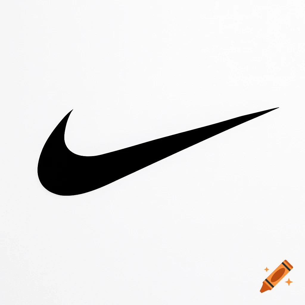 A black Nike swoosh logo against a clean white background.