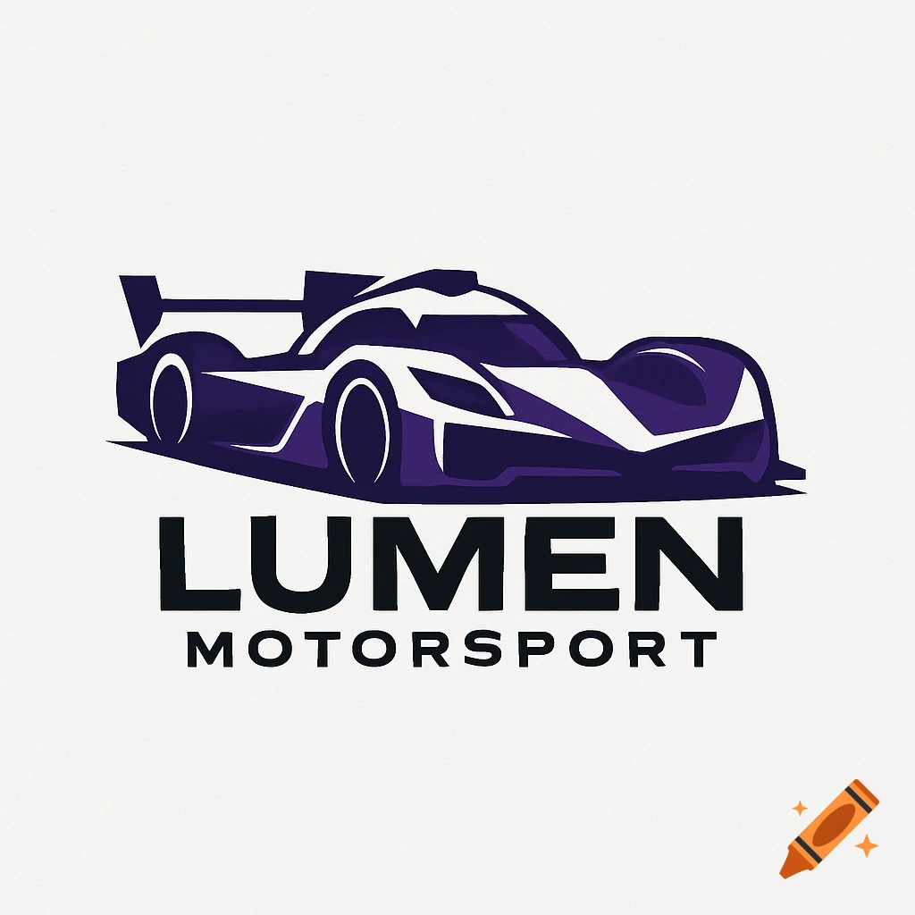 Stylized purple and white race car logo with 'LUMEN MOTORSPORT' text.