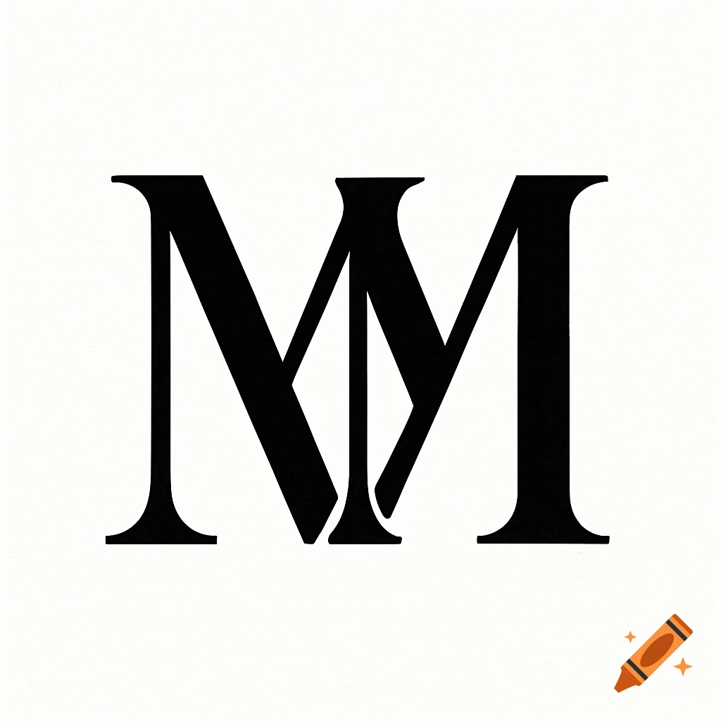 Two stylized black M letters, intertwined and overlapping, set against a plain white background.