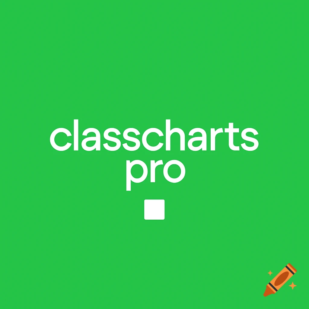 Minimalist logo with 'classcharts pro' text and a white square icon on ...