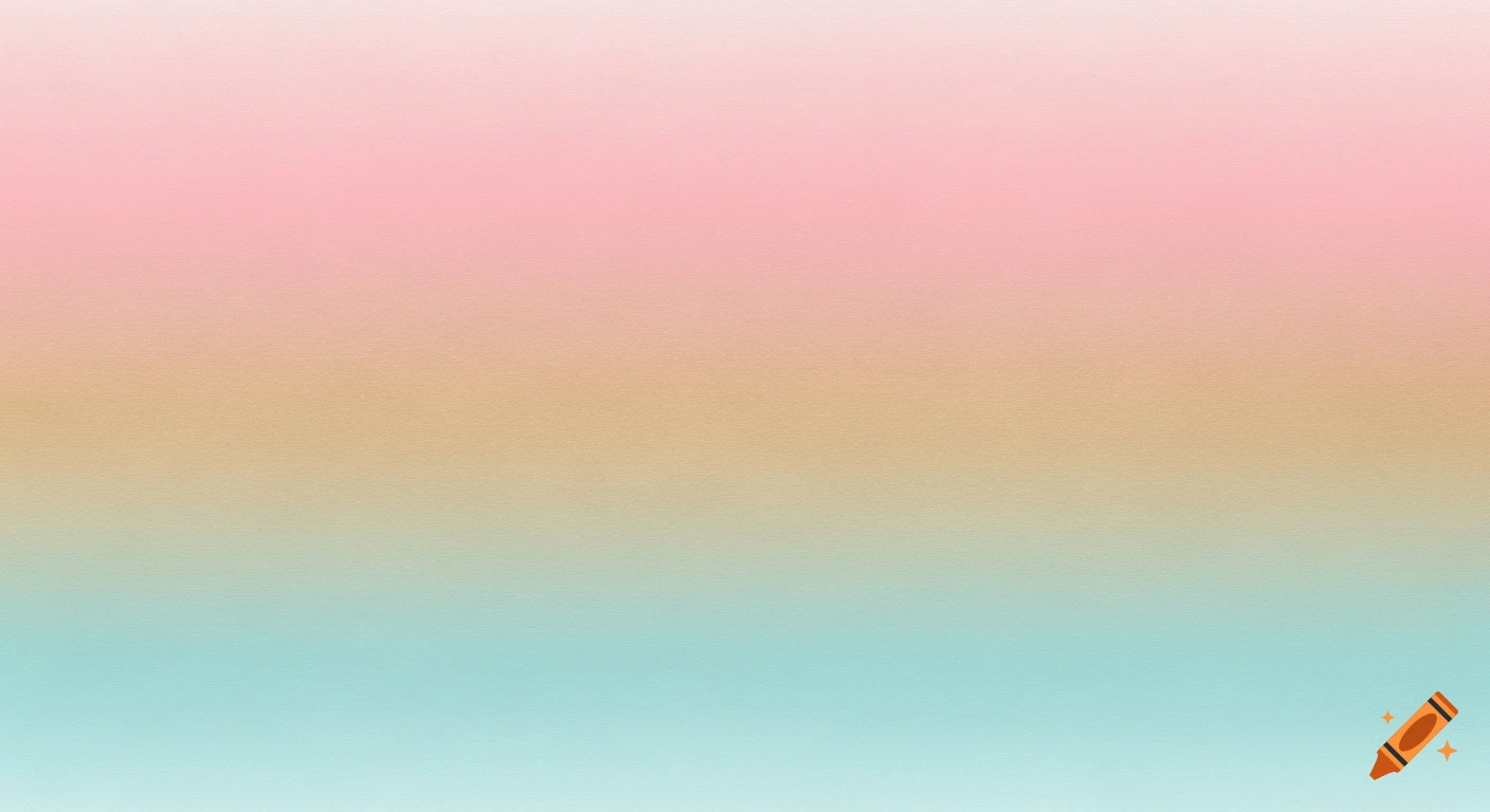 A smooth vertical gradient background featuring pastel pink at the top, soft metallic gold in the middle, and light blue at the bottom with a subtle paper texture.