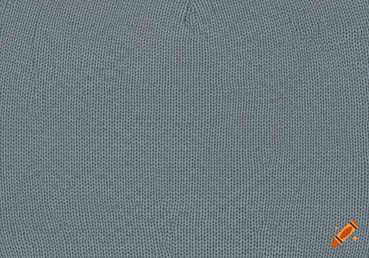 Close-up of a seamless heathered blue-gray knitted fabric texture with fine stitches, evoking a soft textile look.