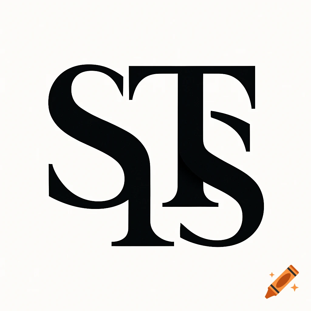 A black, stylized logo featuring the letters S, T, and a mirrored S, on a white background.