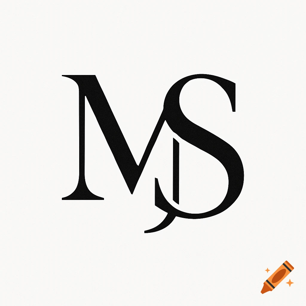 A black monogram logo combining the letters M and S on a white background, in a classic serif font.