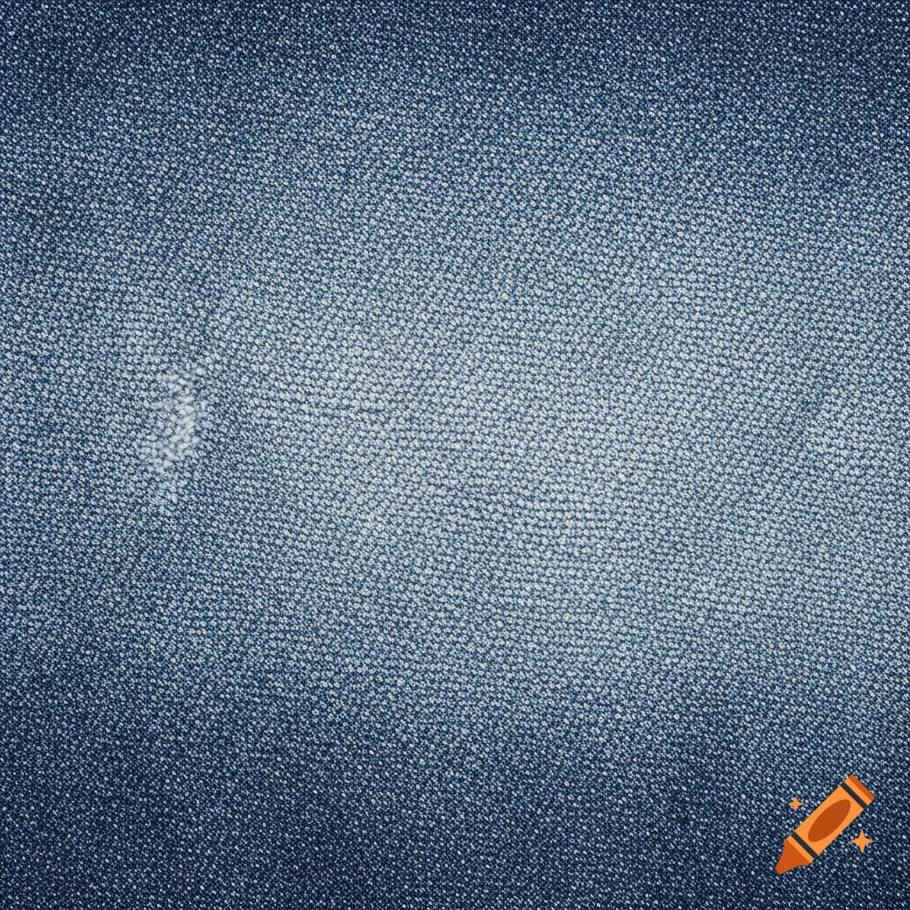 Close-up of blue denim fabric with subtle fading.