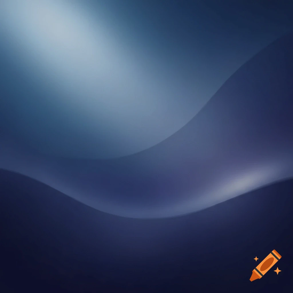 Abstract painting with flowing soft gradients in deep blue tones.