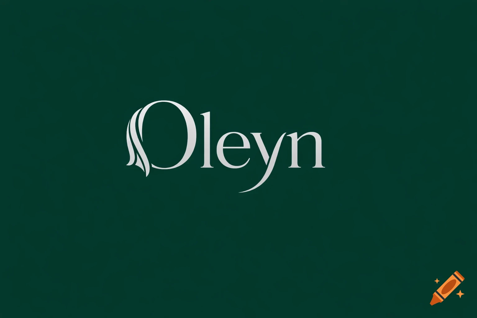 A stylized white logo spelling 'Oleyn' on a dark green background.