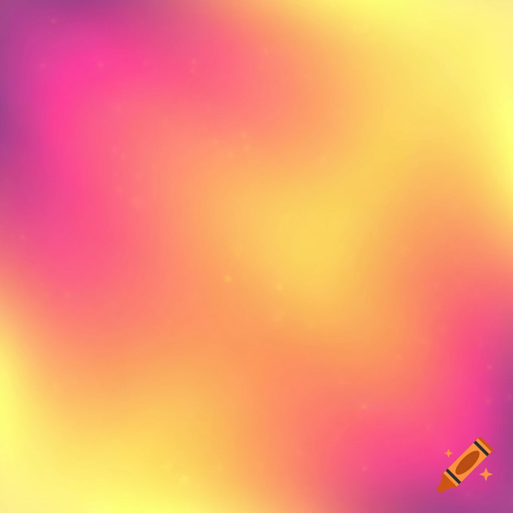 A smooth gradient background transitioning from pink, to orange, and then to yellow.