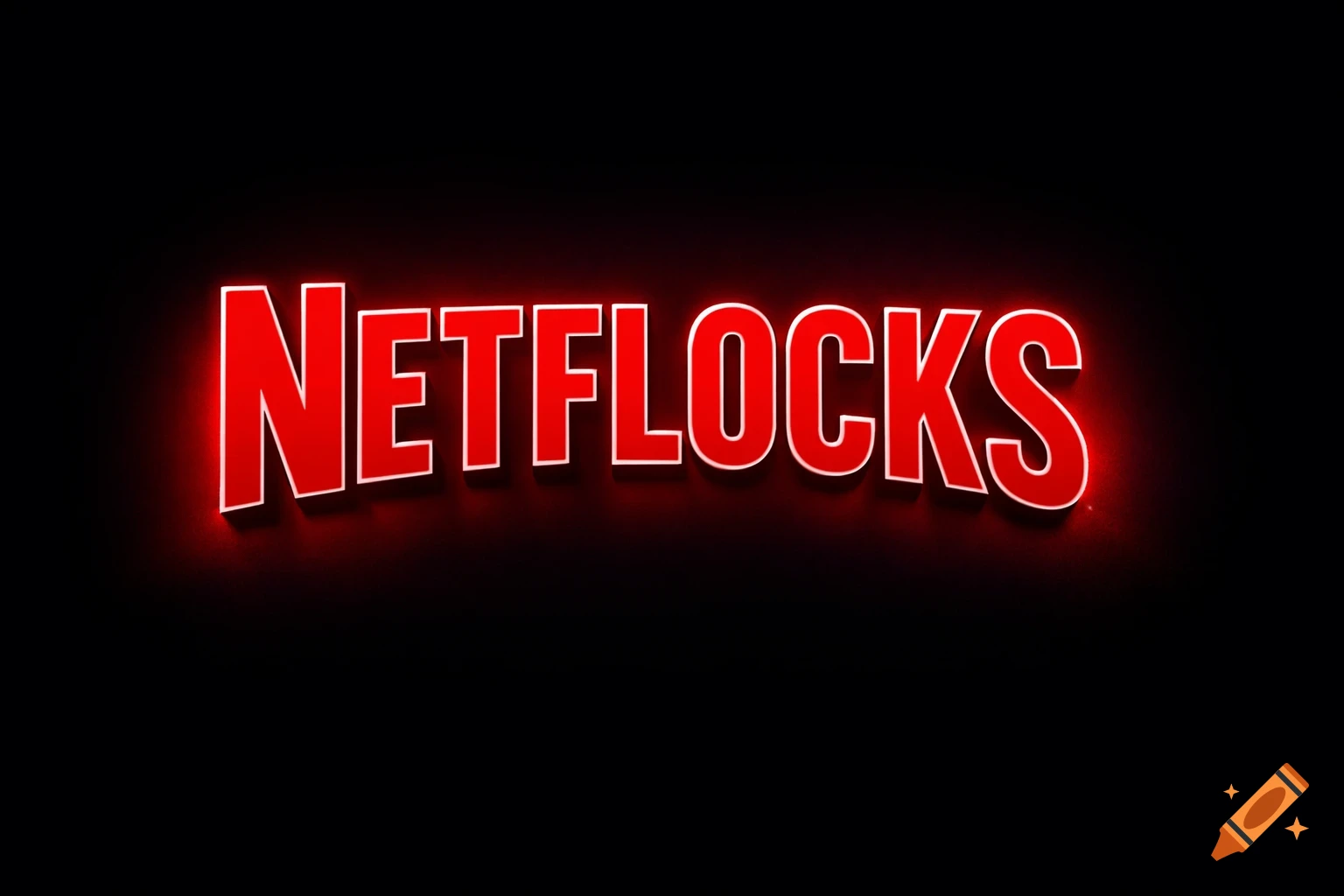 The word NETFLOCKS in a red, glowing, stylized font against a black background, resembling the Netflix logo.