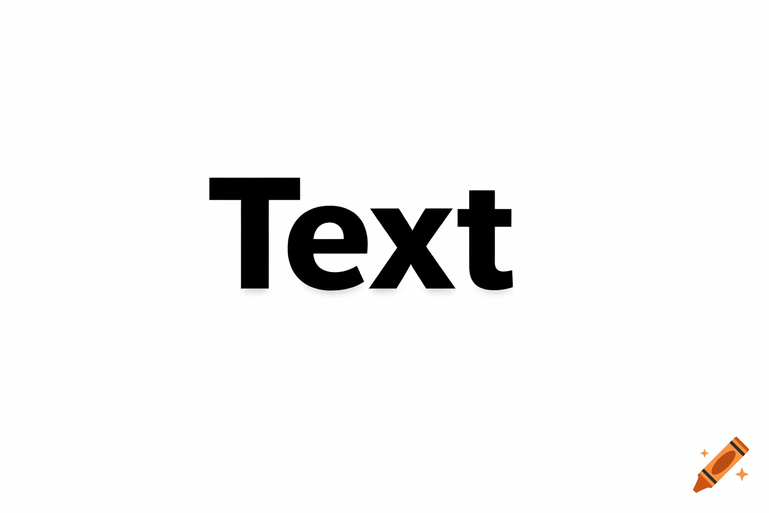 The word 'Text' in bold black font on a white background.