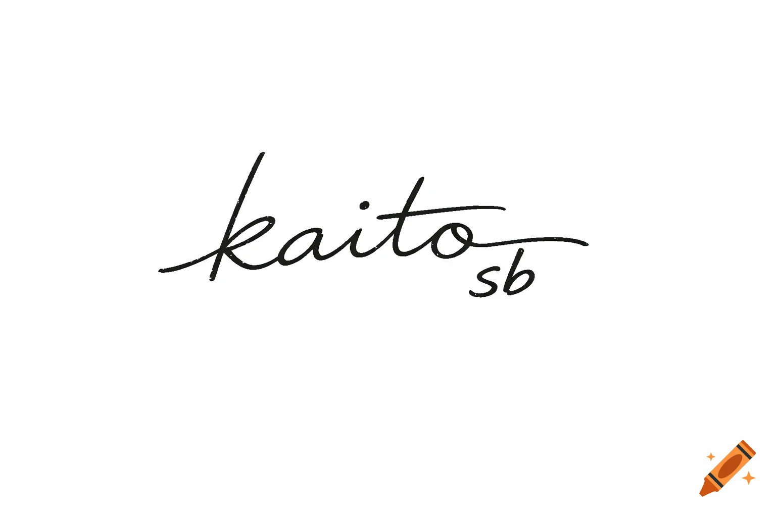 A black handwritten logo "kaito sb" with "sb" smaller and offset to the lower right, on a white background, in a vintage style.