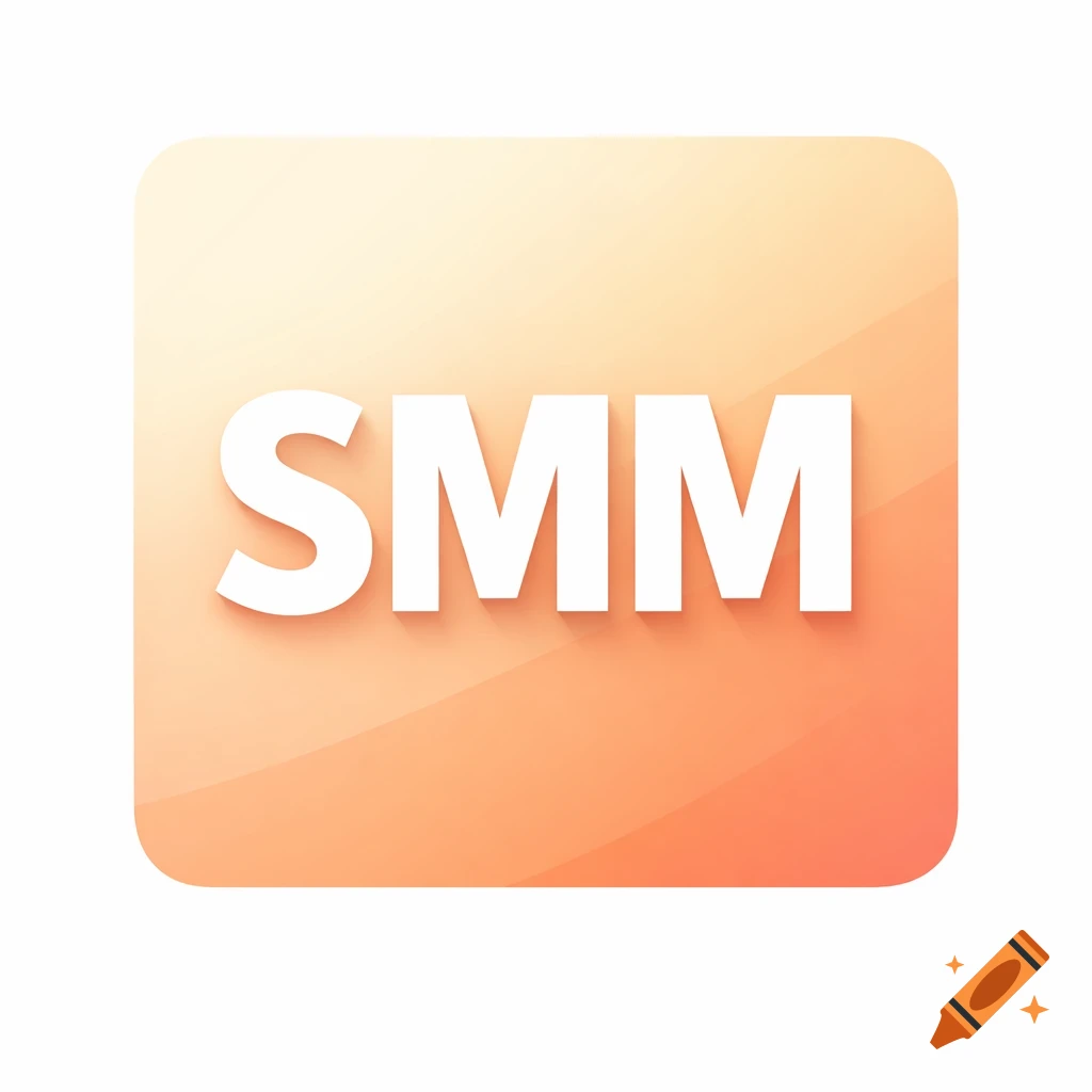 A square, rounded icon with a warm pastel gradient background displaying bold white 'SMM' text with a slight shadow.