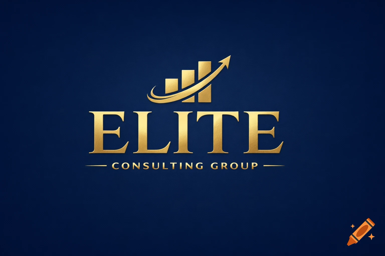 Gold logo with a bar chart and upward arrow above 'ELITE CONSULTING GROUP' text on a navy background.